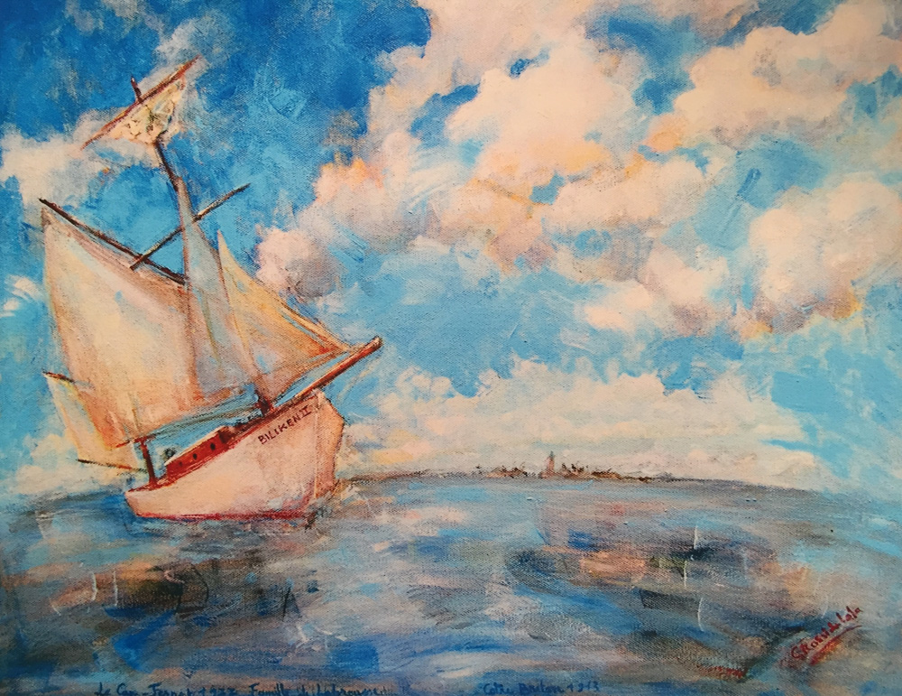 peinture-bateau-ancien-paysage-mer-nuages